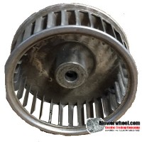 Single Inlet Aluminum Blower Wheel 2-1/2" Diameter 1" Width 5/16" Bore with Clockwise Rotation SKU: 02160100-010-A-AA-CW-001