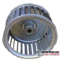 Single Inlet Steel Blower Wheel 2-15/16" Diameter 1-1/2" Width 1/8" Bore with Clockwise Rotation SKU: 02300116-004-S-AA-CW-001