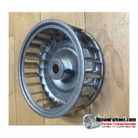 Single Inlet Steel Blower Wheel 3" D 1" W 5/16" Bore-Counterclockwise  rotation- with inside hub SKU: 03000100-010-AA-S-CCW