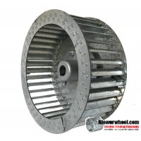 Single Inlet Blower Wheel 12-3/8" D 5-1/8" W 5/8" Bore SKU: 12120504-020-HD-S-CCW