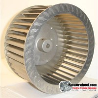 Single Inlet Aluminum Blower Wheel 7" D 3-1/8" W 3/4" Bore-Counterclockwise  rotation- with inside hub SKU: 07000304-024-HD-A-CCW