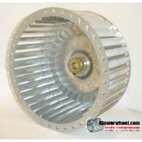 Lau Single Inlet Galvanized Steel Blower Wheel 8" diameter 4" width 1/2" bore  Clockwise Rotation