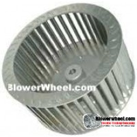 Single Inlet Steel Blower Wheel 11" D 4-1/8" W 3/4" Bore-Clockwise  rotation- with outside hub - SKU: 11000404-024-HD-S-Riveted-CW-O
