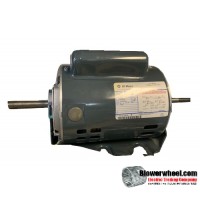 Electric Motor - General Purpose - GE - ge5kc49qg9347x -¾ hp 1425 rpm 115/220 volts -Resilient Base Double Shaft- SOLD AS IS